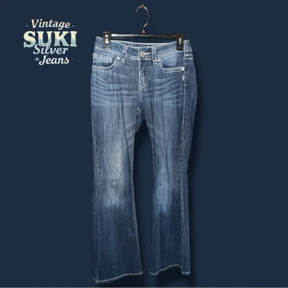 Silver Jeans Suki Mid Rise Curvy Bootcut Jeans Women's Size 26 Vintage Y2K